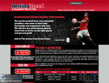 Tablet Screenshot of bettingtrend.net